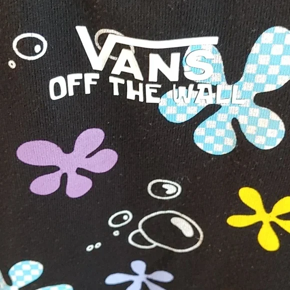 🌻Vans/Sponge Bob Women's Floral Neon Sweatshirt Size XS - Picture 4 of 9